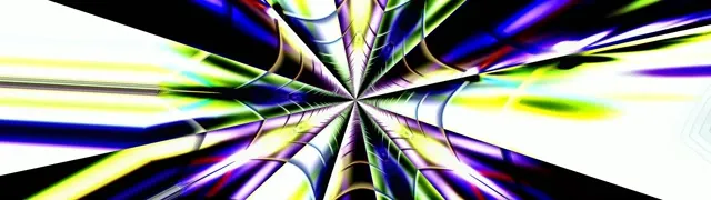 Neon Tunnel VJ Loop 60fps | Colorful Radial Burst Screensaver (32:9)