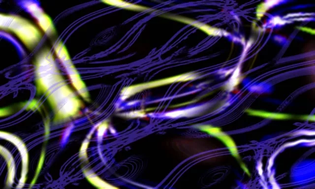 Neon Tunnel VJ Loop 60fps Pulsating Light Streaks Screensaver 5:3 Wide