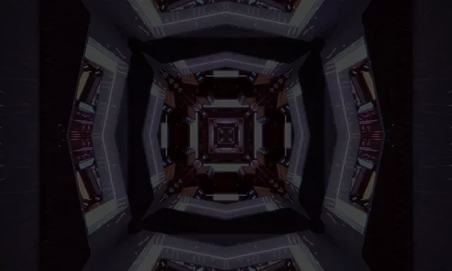 Neon Tunnel VJ Loop 60fps Spiraling Square Vortex 5:3 Screensaver