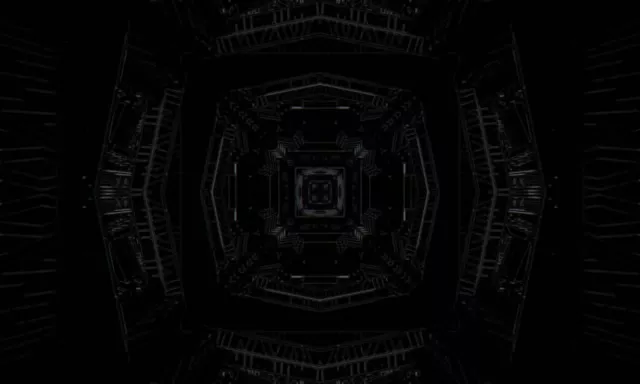 Neon Tunnel VJ Loop 60fps Spiraling Square Vortex 5:3 Wide Screensaver