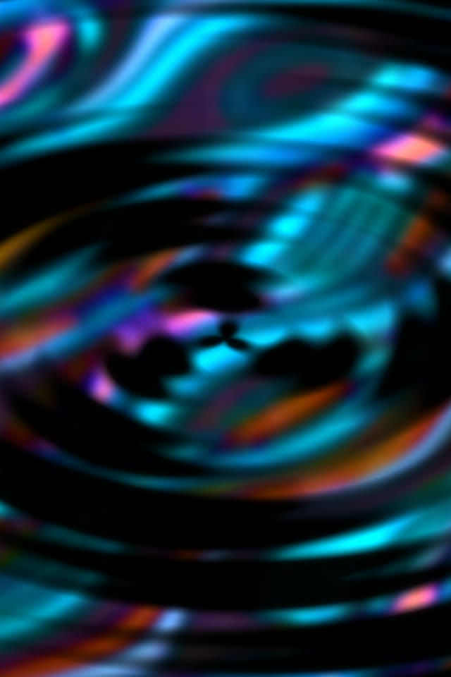 VJLoops Túnel de Neó 9:16 60fps Estalvi de Pantalla | Fons Moviment Remolins Cian Blau Taronja