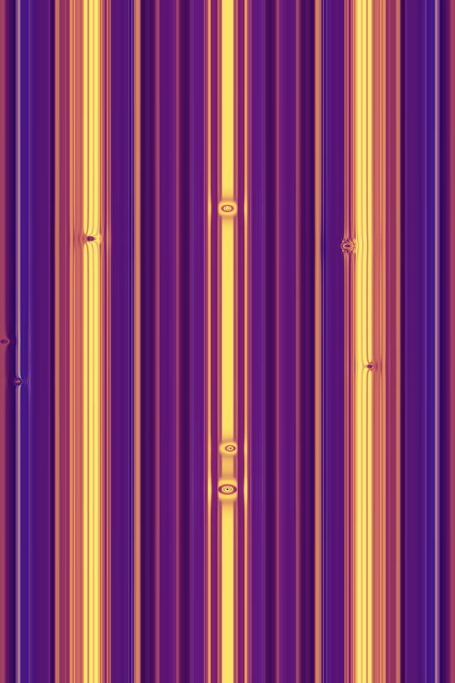 Túnel de Neons VJLoops 9:16 60fps Estalvi de Pantalla Porpra Groc Ratlles Moviment