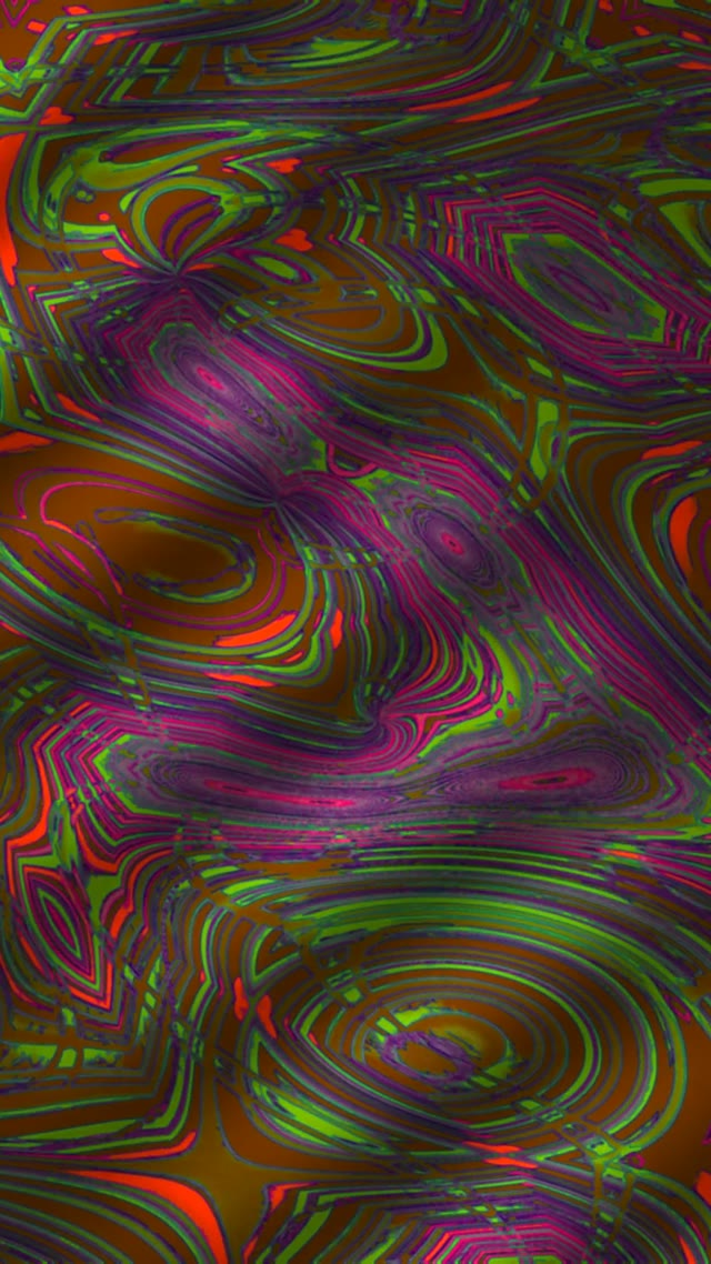 Neon Tunnel VJ Loop 9:16 Reels 60fps Psychedelic Screensaver Swirling Colors