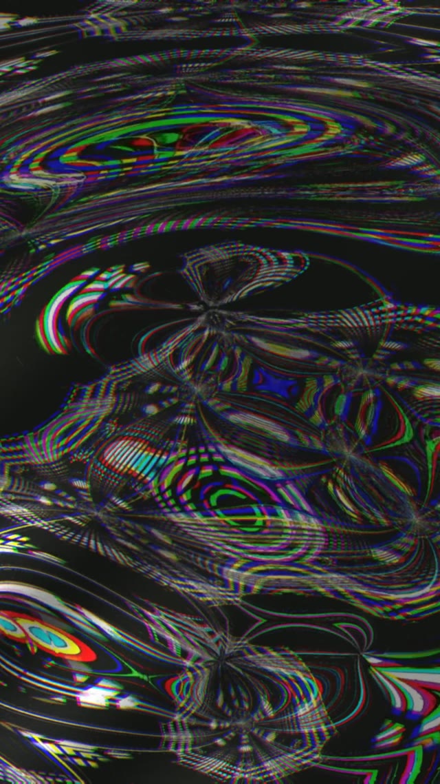 Neon Tunnel VJ Loop 9:16 Reels 60fps Screensaver Colorful Psychedelic Patterns