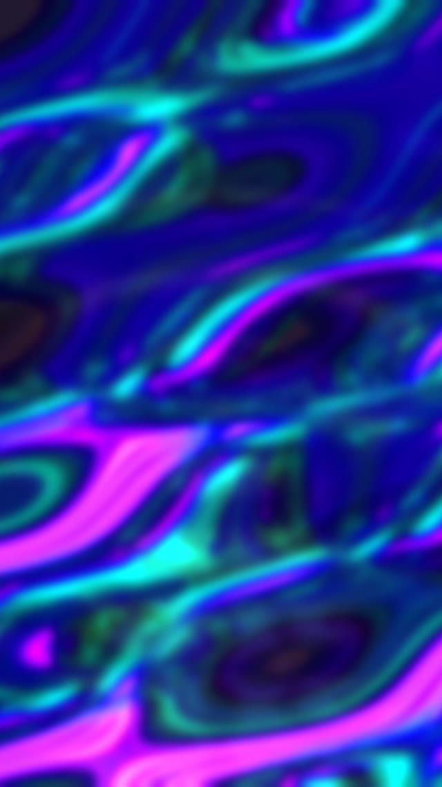 Neon Tunnel VJ Loop 9:16 Reels 60fps Screensaver Cyan Magenta Waves