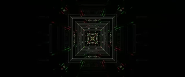 Neon Tunnel Vj Loop Spiraling Diamond Vortex 60fps Screensaver 2.39:1