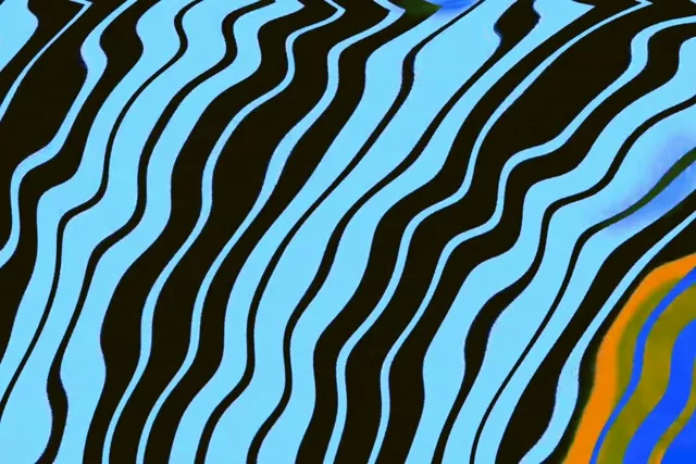 Túnel de Neó Vòrtex de Ratlles Ondulades 3:2 Surface 60fps Protector de Pantalla VJ Loop