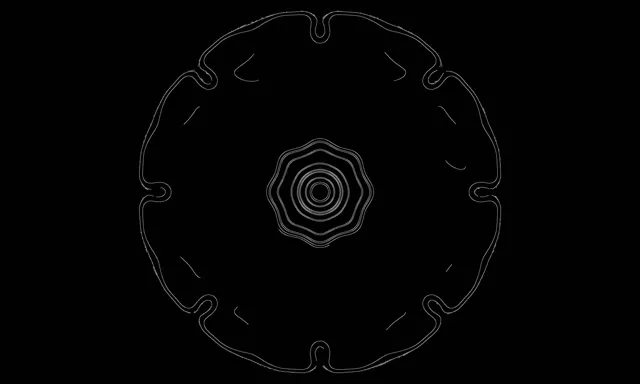 Neon Tunelis Balta Rožė Ekrano Užsklanda 5:3 Wide 60fps VJ Loop PC