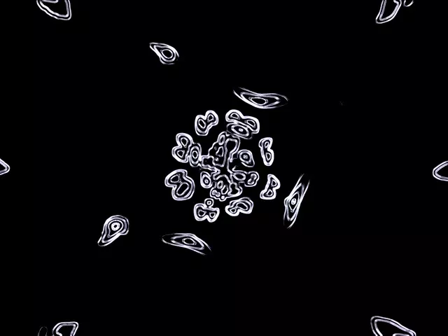 Neon Tunnel Vita Former 4:3 Klassisk 60fps Skärmsläckare VJ Loop