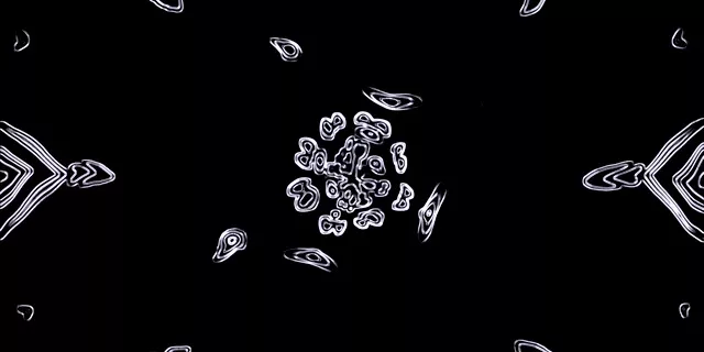 Neon Tunnel Weiße Formen Bildschirmschoner 2:1 Univisium 60fps Vj Loop screensaver pc