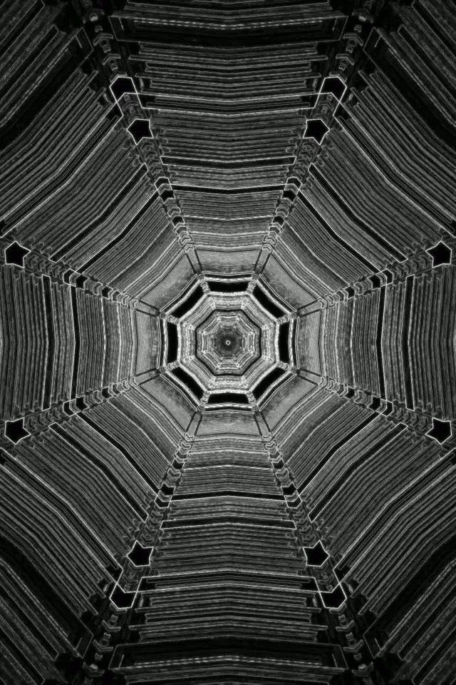 تونل نئون هشت ضلعی VJ Loop 60fps 2:3 پرتره عکس محافظ صفحه