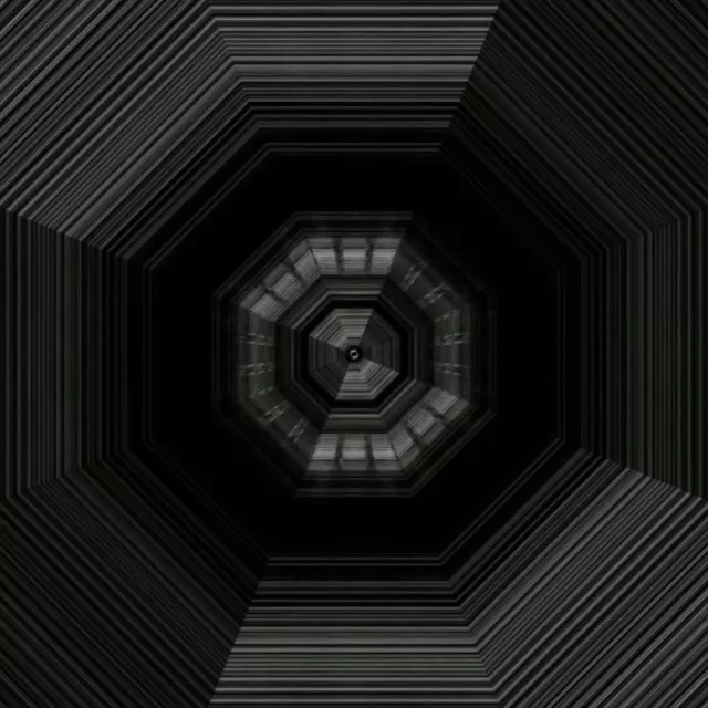 Twnnel Neon Octagonal 1:1 Sgwâr 60fps Screensaver VJLoops