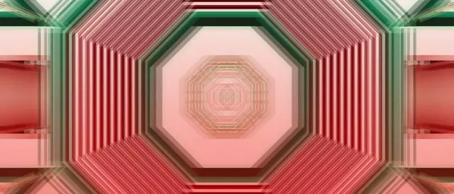 八邊形霓虹隧道 21:9 超寬 60fps 螢幕保護程式 VJLoops