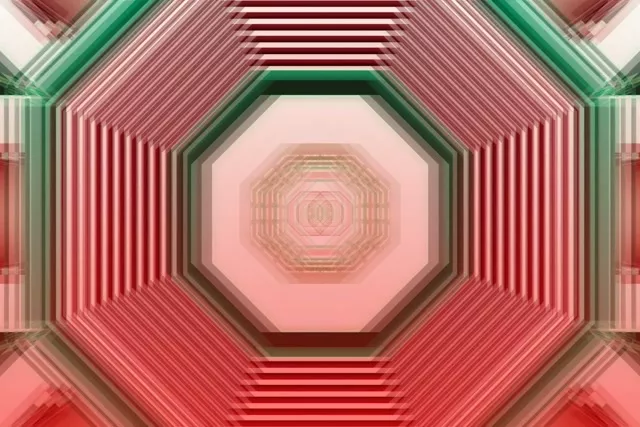 تونل نئون هشت‌ضلعی 3:2 Surface 60fps Screensaver VJLoops Motion Background