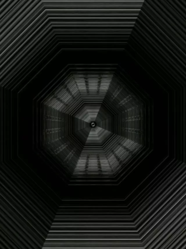 八邊形霓虹隧道 3:4 iPad 直向 60fps 螢幕保護程式 VJLoops