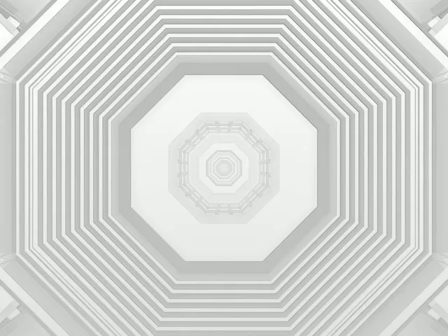 Osemhranný Neon Tunel 4:3 Classic 60fps Screensaver VJLoops