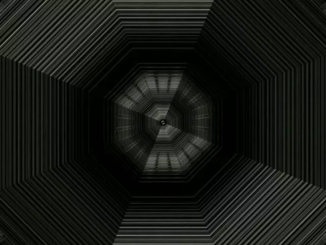 Octagonale Neon Tunnel 4:3 Classic 60fps Screensaver VJ Loop