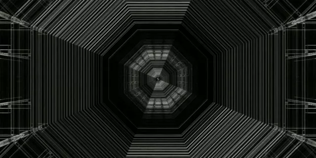 Octagonal Neon Tunnel | VJLoops | 2:1 Univisium | 60fps Screensaver