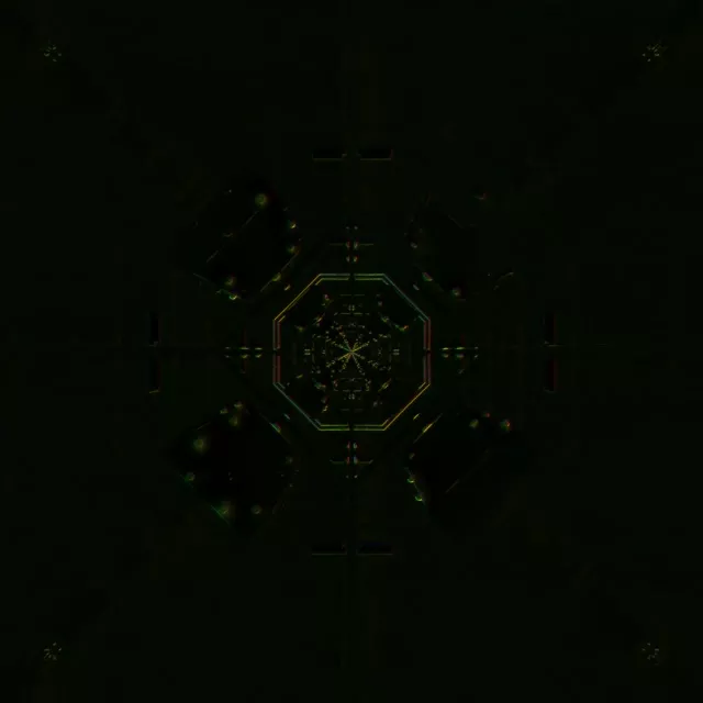 Octagonal Neon Tunnel Vortex | 1:1 Square 60fps Screensaver Loop