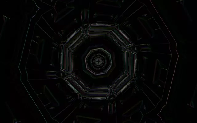 팔각형 네온 터널 소용돌이 16:10 맥북 60fps 스크린세이버 VJ Loop