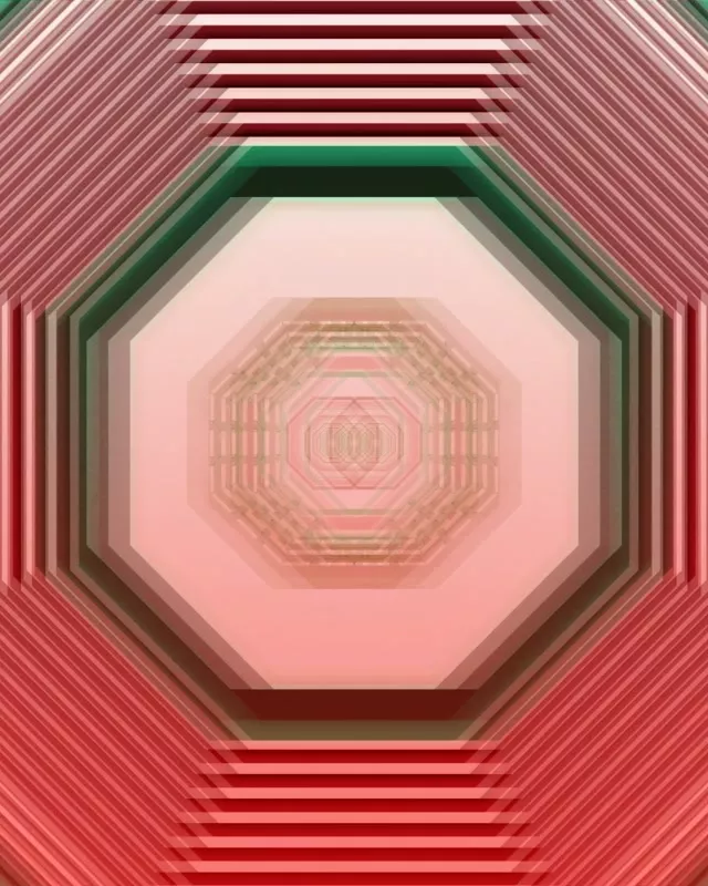 Vortex Tunnel Néon Octogonal | 4:5 Instagram 60fps Screensaver