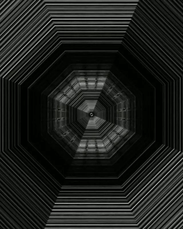 Vortex Tunnel Néon Octogonal Boucle 4:5 Instagram 60fps Économiseur d'écran