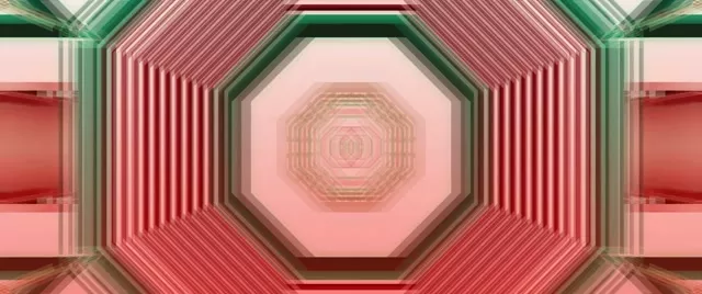 Astoņstūra rozā neon tunelis VJ Loop 2.39:1 cinemascope 60fps ekrānsaudzētājs