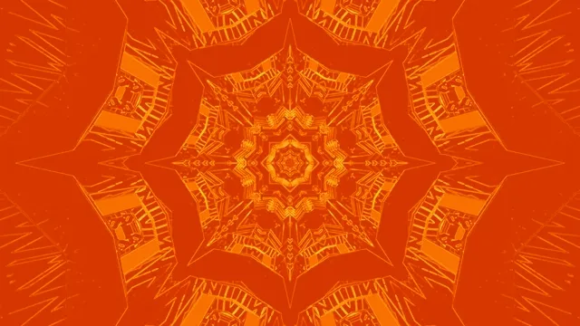 Kahel Mandala Neon Tunnel Screensaver 4K UHD 60fps VJLoops