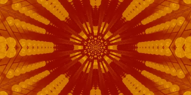 Neonska Tunel Radiantno Sonce Izbruh VJ Loop 2:1 Univisium 60fps Screensaver