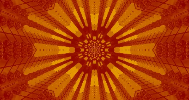 অরেঞ্জ নিয়ন টানেল মন্ডালা 4k uhd 60fps স্ক্রিনসেভার Vj loop