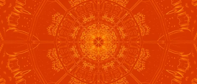 Đường Hầm Neon Xoáy Mandala Cam VJLoops 21:9 Ultrawide 60fps Screensaver