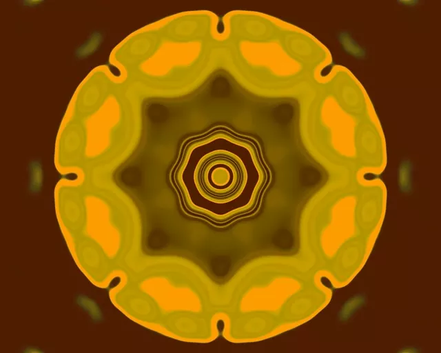 نفق النيون البرتقالي ماندالا شاشة توقف 5:4 industrial 60fps Vj loop