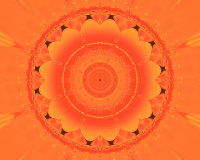 نفق النيون البرتقالي ماندالا شاشة توقف 5:4 industrial 60fps Vj loop