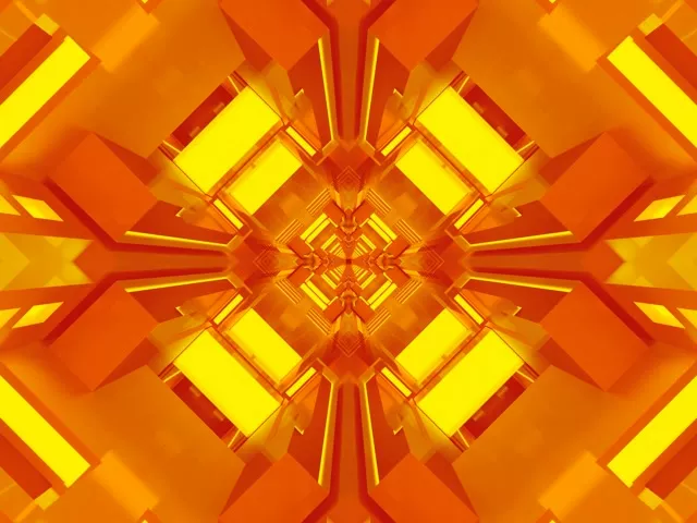 Neona Tunelis Oranžs Dimants Kaleidoskops VJ Cilpa 4:3 Classic 60fps Ekrānsaudzētājs