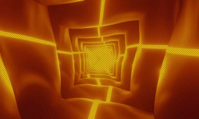 Oranžinis Neon Tunelis Ekrano užsklanda 5:3 Wide 60fps VJ Loop PC Laptop