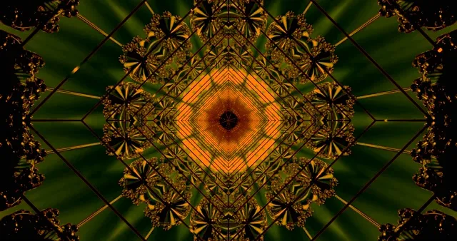 Orange Neon Tunnel Screensaver Windows 11 Vj Loop 4K Uhd 60Fps Geometric Diamond