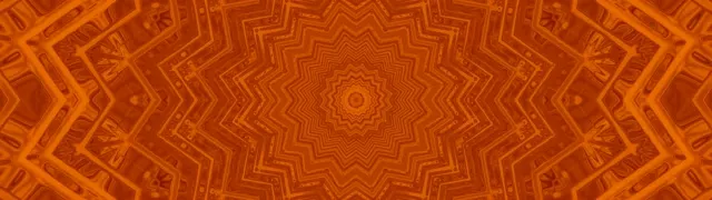 Narancs Neon Tunnel Csillag Mandala Vj Loop 32:9 Szuper Ultraszéles 60fps Képernyővédő