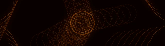 Orange Neon Tunnel VJ Loop 32:9 Ultrawide 60fps Screensaver Motion