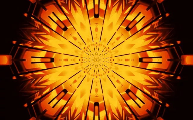 Tunnel Neon Sole Radiante Esplosione VJLoops 60fps 16:10 MacBook Screensaver