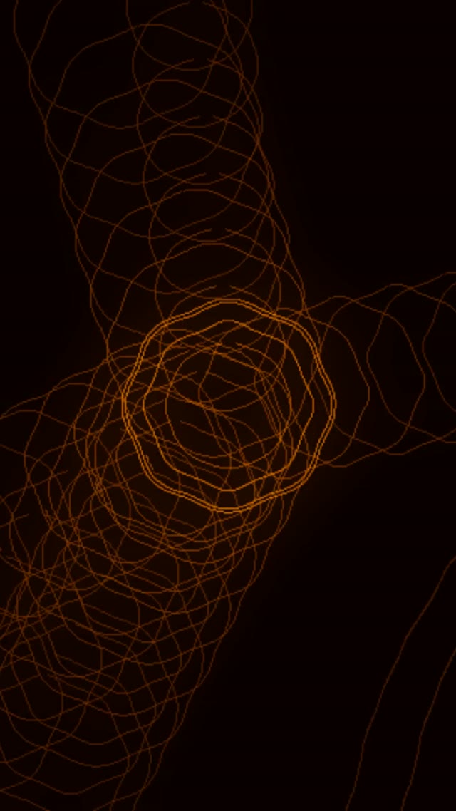 Orange Neon Tunnel VJ Loop 9:16 Reels 60fps Screensaver Motion