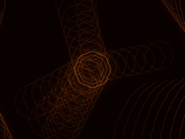 Orange Spiraling Neon Tunnel VJ Loop 4:3 Classic 60fps Screensaver