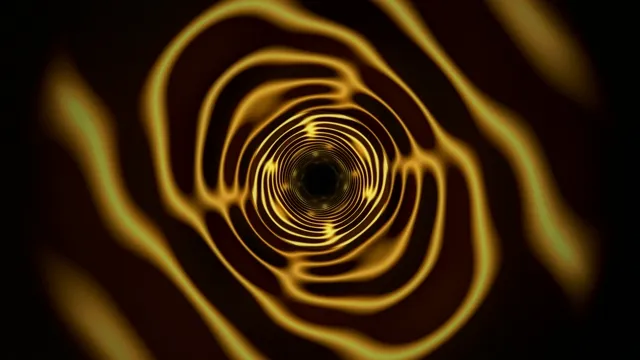 Patterns of light and wave movements in a dark space