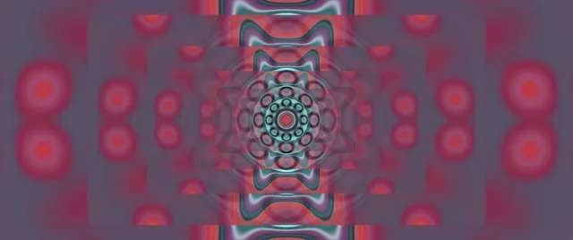 Pulsating Kaleidoscope Neon Tunnel VJ Loop 2.39:1 60fps Screensaver