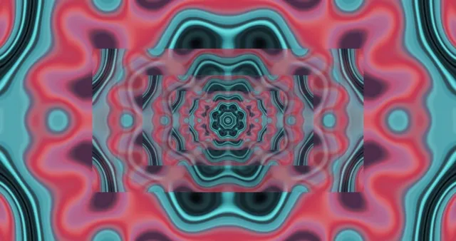 핑크 청록색 네온 터널 4K UHD 60FPS VJLoops 애니메이션 스크린세이버 PC