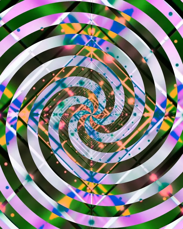 Neoon Tunnel Spiraalne Teemandi Keeris VJLoops 4:5 Instagram 60fps Ekraanisäästja