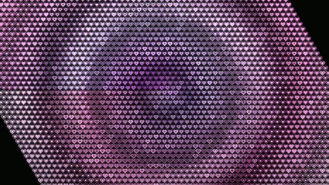 Pink Heart Pattern 4K Looping Background Animation