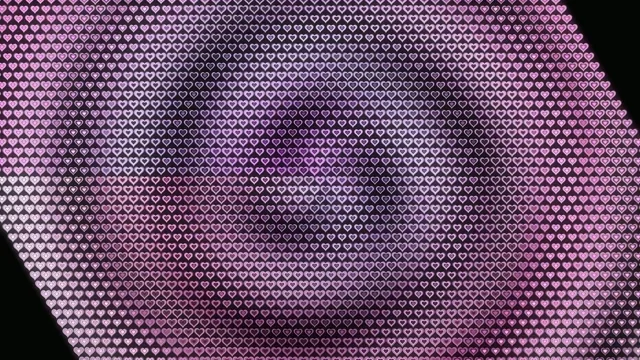 Pink Hearts Pattern Loop 4K Ultra HD Background