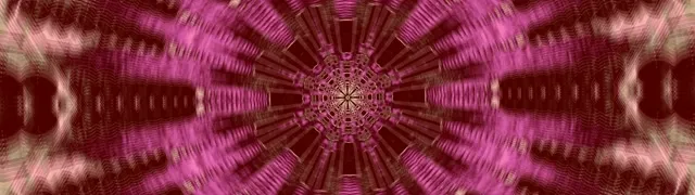 Neon Tunnel Roze Kaleidoscoop Burst 32:9 Super Ultrawide 60fps Screensaver VJ Loop