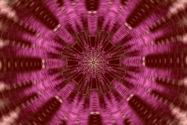 Neonový tunel Ružový Kaleidoskop Výbuch VJ Loop 3:2 Surface 60fps Šetrič obrazovky