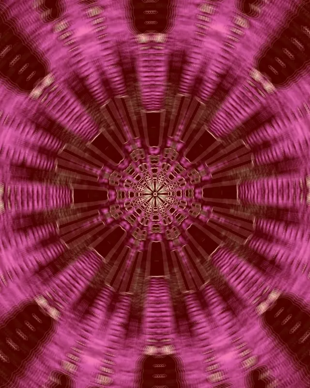 Neon Tunel Roze Kaleidoskop Prasak VJ Loop 4:5 Instagram 60fps Čuvar Ekrana